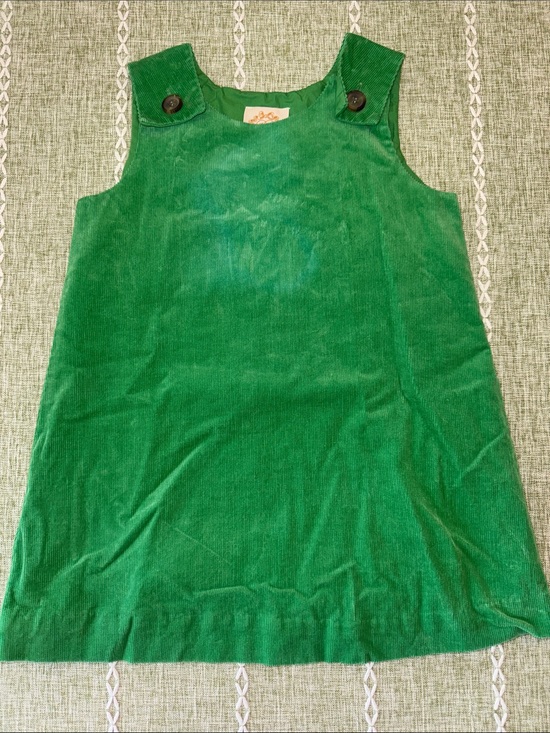 The Beaufort Bonnet Company Other - The Beaufort Bonnet Company Emerald Green Corduroy Pinafore Dress